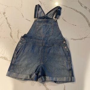 Women’s large vintage shirt overalls 3”